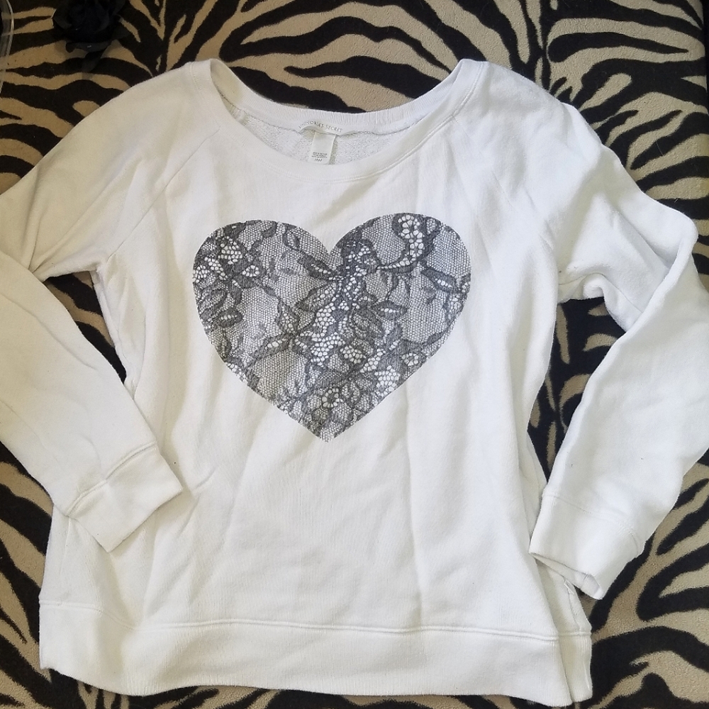 Victoria's Secret Lace Heart Sweater